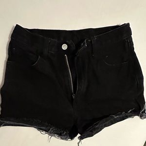 Black denim brandy Melville shorts